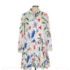 LOFT Colorful Floral Mini Dress